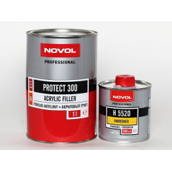  NOVOL Грунт PROTECT300 4+1 білий/сірий/чорний/жовтий/червоний 1л + затверджувач H5520 0,25л 37011