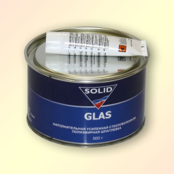 SOLID GLAS Наполнительная усиленная стекловолокном шпатлевка 500г SOLID GLAS Наполнительная усиленная стекловолокном шпатлевка 500г