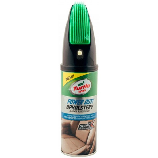 TURTLE WAX Очиститель  обивки аэрозоль 400мл + щётка  (ODOR-X) 52893