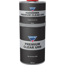 SOLID PROFESSIONAL LINE Двухкомпонентный акриловый прозрачный лак системы UHS с высоким содержанием сухого остатка  1,5л