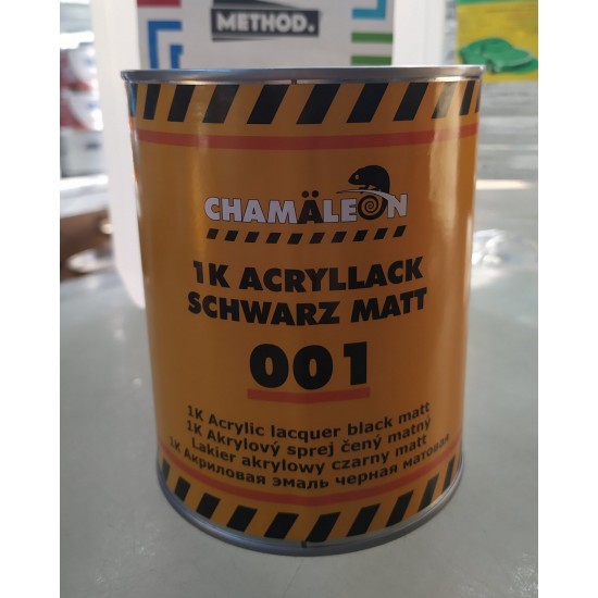  CHAMALEON Емаль автомобільна 1л чорна матова 50010