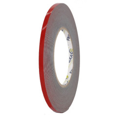 FINIXA Двусторонній монтажний скотч червоний 12мм*10м DZB12