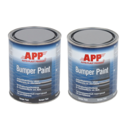 APP ФАРБКА СТРУКТУРНА ДЛЯ БАМПЕРІВ 1-КОМП. APP-BUMPER PAINT сіра 1л 020802